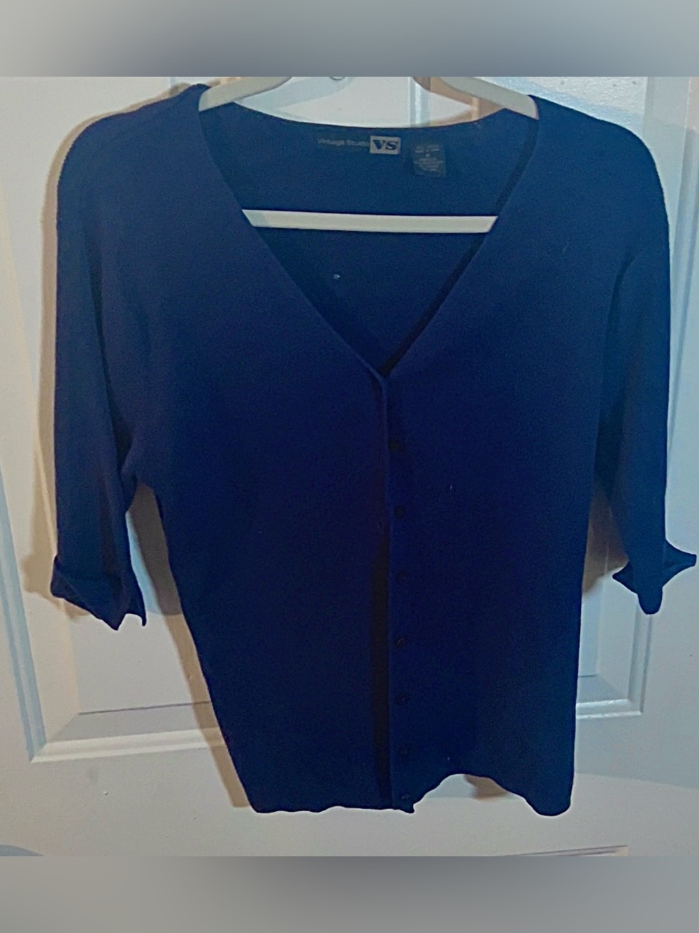 Vintage Studio V-neck Button Front Cardigan Sweater